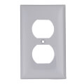 Product Image of 1-Gang Electrical Wall Plate, Nylon, Duplex (Grey)