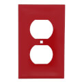 Product Image of 1-Gang Electrical Wall Plate, Nylon, Duplex (Red)