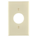 Product Image of 1-Gang Electrical Wall Plate, Nylon, 1.406" Hole Single Receptacle (Light Almond)