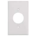 Product Image of 1-Gang Wallplate, 1.406" Hole Single Receptacle, Nylon (White)