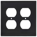 Product Image of 2-Gang Electrical Wall Plate, Nylon, Duplex (Ebony)