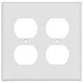 Product Image of 2-Gang Electrical Wall Plate, Nylon, Duplex (Light Almond)