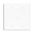 Product Image of 2-Gang No-Device Blank Electrical Wall Plate, Box Mount (White)