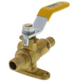 1/2" Viega Style PEX Drop Ear Ball Valve w/ Drain (Lead Free)