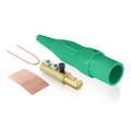Product Image of 16 Series Plug, Male, 190A Max, 600V Double Set Screw Termination, #6-#2 Cable Range (Green)