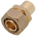 3/4" PEX-AL-PEX Compression x 3/4" Male Sweat Adapter