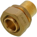 1" PEX-AL-PEX Compression x 1" Male Sweat Adapter
