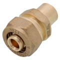 1/2" PEX-AL-PEX Compression x 1/2" Male Sweat Adapter