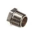 Product Image of 1/2" NPT Male x 3/8" NPT Female Hex Bushing Chrome-plated Brass, 001359-40