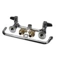 Product Image of 8" Wall Mount Faucet, 12" Swing Nozzle, Lever Handles, Inlet Supply Kit Equip, 5F-8WLS12