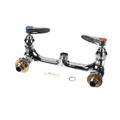 Product Image of Double Pantry Swivel Base Faucet, Wall Mount, 8" Centers, Cc Inlets, Less Nozzle, B-0230-CCLN