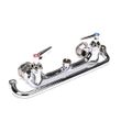 Product Image of 8" Wall Mount Faucet, 1/2" NPT Female Inlets, Cerama Cartridges, 12" Swing Nozzle, B-0231-CR