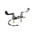 Product Image of Medical Faucet, 4" Centerset, Swivel/rigid Gooseneck, 2.2 Gpm Laminar Outlet, 4" Handles, B-0892-122X-LAM