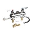 Product Image of Workboard Faucet, Deck Mount, 4" Centers, Swivel Gooseneck, Lever Handles, 2" Shanks, B-1141-XS