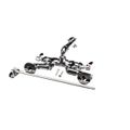 Product Image of Service Sink Faucet, Polished Chrome Finish, Integral Stops, Wall Brace, Garden Hose Outle, B-2345