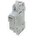 Product Image of 2-Conductor Fuse Holder for Cylindrical Midget Fuses, 1-Pole w/o Blown Fuse Indication (Light Gray)