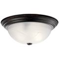 Product Image of 15.25" 3 Light Flush Mount (Tannery Bronze)