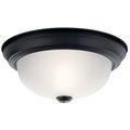Product Image of 11.25" 2 Light Flush Mount (Black)
