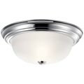 Product Image of 13.25" 2 Light Flush Mount (Chrome)