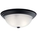 Product Image of 15.25" 3 Light Flush Mount (Black)