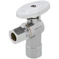 Product Image of 1/2" Nominal Sweat x 3/8" OD Compression Angle Stop Valve - No Lead (Chrome)