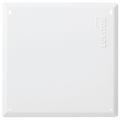 Product Image of 14" Structured Media Flush Mount Cover, Metal, 6 Pack (White)