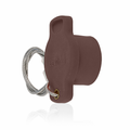 Product Image of 18 Series Single Pole Female Protective Cap, Ball Nose (Brown)
