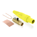 Product Image of 16 Series Taper Nose Cam-Type Female Plug, Contact & Insulator, Detachable, 2/0, 4/0 AWG, 400A Max, Type 3R When Mated (Yellow)