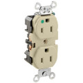 Product Image of Hospital Grade Duplex Receptacle, 15A, NEMA 5-15R - Ivory (125V)