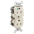 Product Image of Hospital Grade Duplex Receptacle, 15A, NEMA 5-15R - Light Almond (125V)