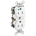 Product Image of Hospital Grade Duplex Receptacle, 15A, NEMA 5-15R - White (125V)