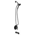 Product Image of Ronan Matte Black Posi-temp Tub And Shower, 6 Function, 1.75 Gpm, 82021BL