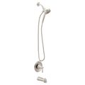 Product Image of Ronan Spot Resist Brushed Nickel Posi-temp Tub And Shower, 6 Function, 1.75 Gpm, 82021SRN