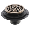 Product Image of PVC Round Shower Pan Drain w/ Cast Nickel Finish Ring & Strainer