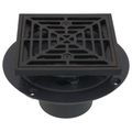 Product Image of PVC Square Shower Pan Drain w/ Cast Oil-Rubbed Bronze Ring & Strainer
