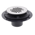 Product Image of 2" PVC Shower Pan Drain Snap-in Stainless Steel Strainer w/ Plastic Rim