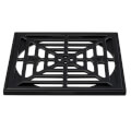 Product Image of 4-1/2" Square Cast Ring and Strainer with Screws (Chrome Plated)