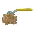 Product Image of 1-1/4" 3-Piece Full Port Bronze Ball Valve with 316SS Ball & Stem Option (FNPT)