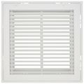 Product Image of 14" x 14" Steel Fixed Bar Filter Grille w/ 2" Filter (White)