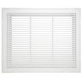 Product Image of 25" x 20" Steel Fixed Bar Filter Grille w/ 2" Filter (White)