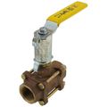 Product Image of 2-1/4" FNPT 3-Piece Ball Valve w/ Stainless Steel Vented Ball & 2-1/4" Stem