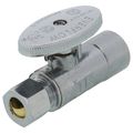 Product Image of 1/2" Nominal Sweat x 3/8" OD Compression Straight Stop Valve - No Lead (Chrome)
