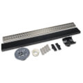 Product Image of 36" StreamLine Job-Adjustable Linear Shower Drain, 2" ABS Connection, Slotted Strainer & Test Plug