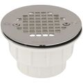 Product Image of PVC Solvent Weld Shower Module Drain w/ Screw-on Stainless Steel Strainer