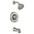 Product Image of Darcy Spot Resist Brushed Nickel Posi-temp Tub And Shower Trim, 5 Function 1.75 Gpm, 82550SRN