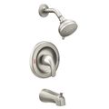 Product Image of Adler Spot Resist Brushed Nickel Posi-temp Tub And Shower Trim, 4 Function 1.75 Gpm, 82613SRN