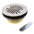 Product Image of 2" Shower Drain Brass Body w/ Snap In 18-Gauge Strainer