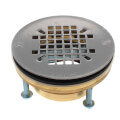 Product Image of 2" PVC No Caulk JackRabbit Shower Drain w/ Stainless Steel Strainer