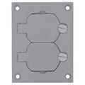 Product Image of Aluminum Duplex Cover Plate for Omnibox and Modulink Floor Boxes