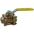 Product Image of 4" FNPT 3-Piece Ball Valve w/ Stainless Steel Vented Ball